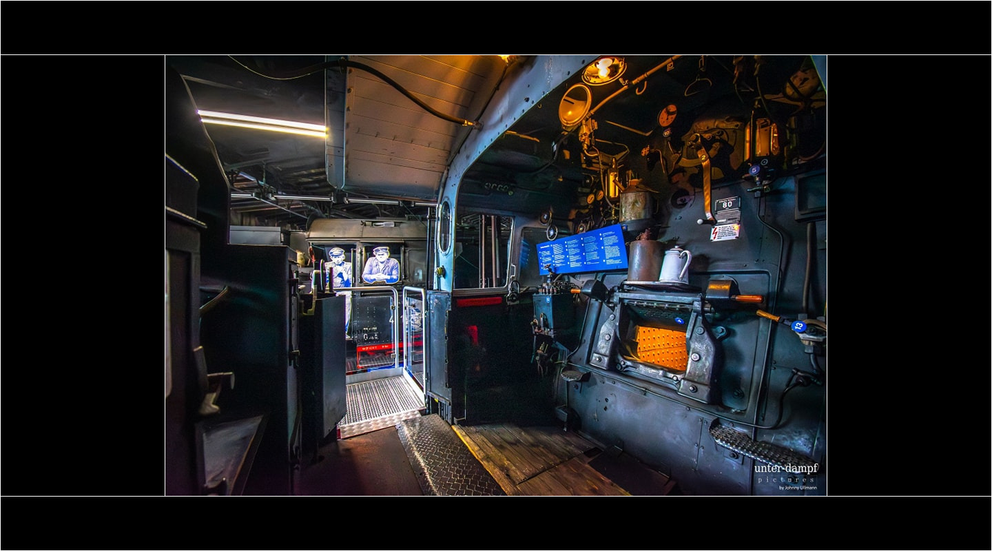 Dampflokführerstand der 44 1338 Dampflokführerstand der 44 1338